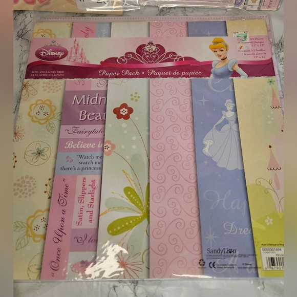 Baby Girl Theme Scrapbook Paper, Embellisments And Stickers - Picture 3 of 7